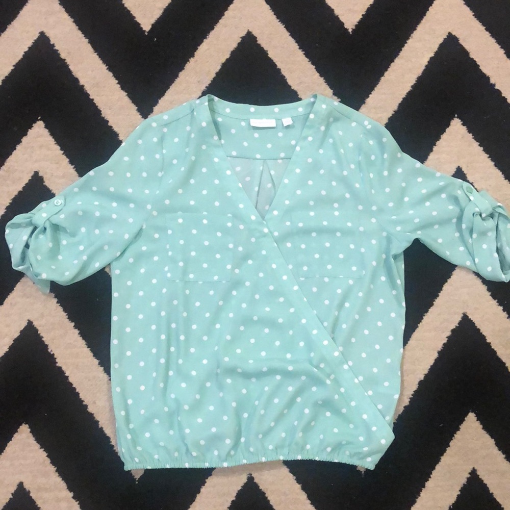 Real polka dot blouse